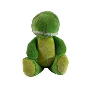 Carters Green Dinosaur Tyranosaurus Rex Plush 8" Stuffed Toy Lovey